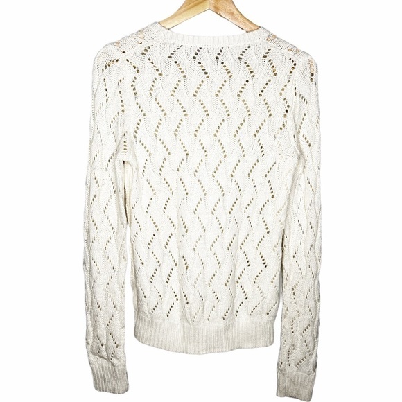 LOFT Open Knit Rabbit Hair Wool Sweater Sz XS - Picture 2 of 4